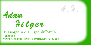 adam hilger business card